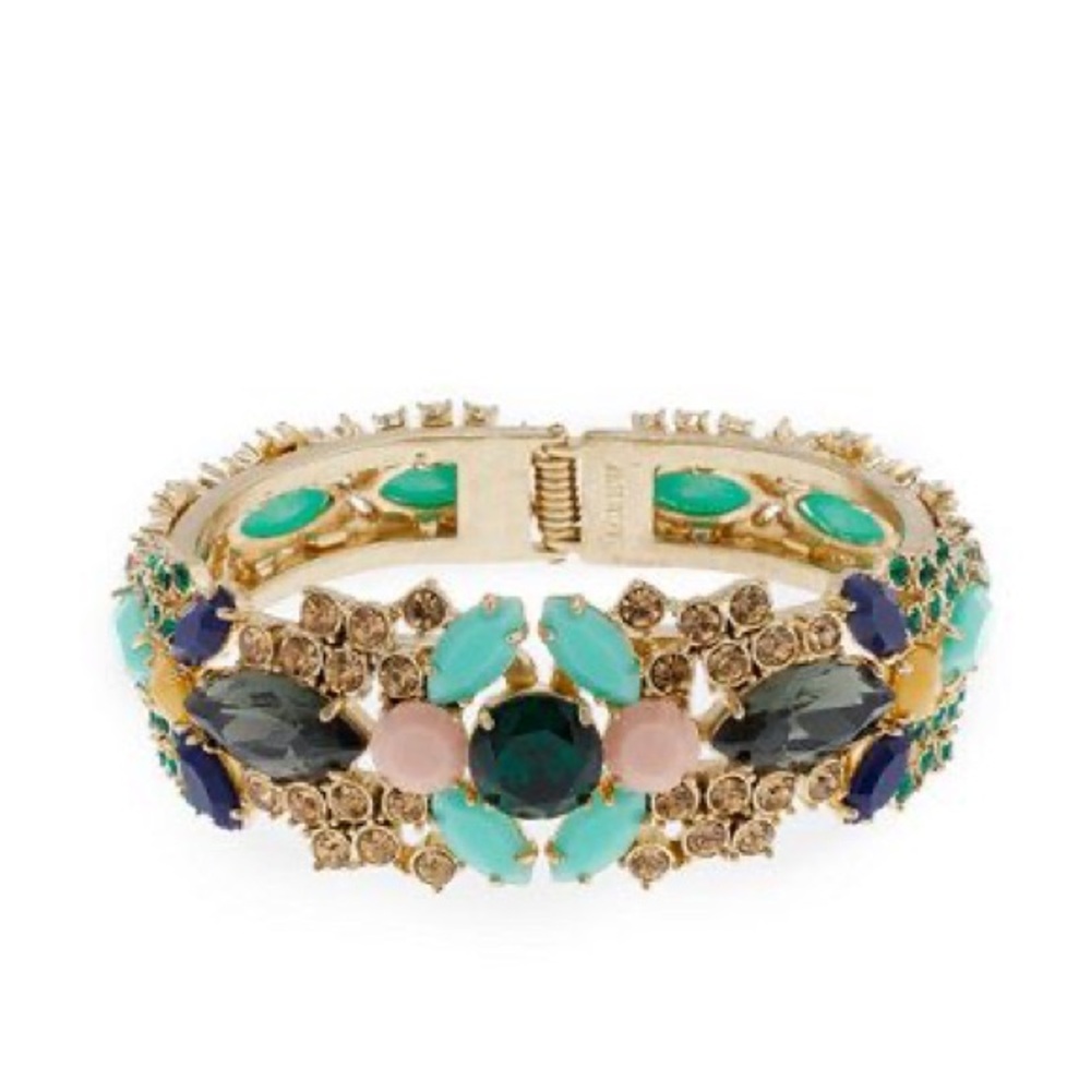 J.Crew Rhinestone Clasp Statement Bracelet